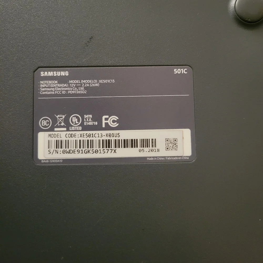 Samsung Chrome Notebook Laptop